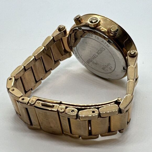 Michael Kors Parker MK5491 Women Rose Gold Analog Dial Quartz Wrist Watch JNA613
